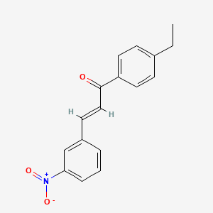 molecular formula C17H15NO3 B2495608 (2E)-1-(4-ethylphenyl)-3-(3-nitrophenyl)prop-2-en-1-one CAS No. 1566593-88-1