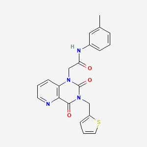 2-(2,4-dioxo-3-(thiophen-2-ylmethyl)-3,4-dihydropyrido[3,2-d]pyrimidin-1(2H)-yl)-N-(m-tolyl)acetamide