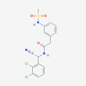 N-[Cyano-(2,3-dichlorophenyl)methyl]-2-[3-(methanesulfonamido)phenyl]acetamide