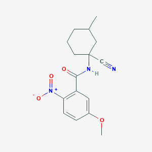 N-(1-cyano-3-methylcyclohexyl)-5-methoxy-2-nitrobenzamide