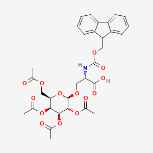 molecular formula C32H35NO14 B2495616 Fmoc-L-Ser(beta-D-Gal(Ac)4)-OH CAS No. 96383-44-7