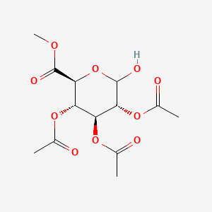 molecular formula C13H18O10 B2495618 2,3,4-Tri-O-acetyl-D-glucuronide methyl ester CAS No. 3082-95-9; 73464-50-3