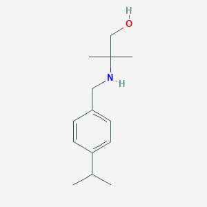 molecular formula C14H23NO B249562 2-[(4-Isopropylbenzyl)amino]-2-methyl-1-propanol 