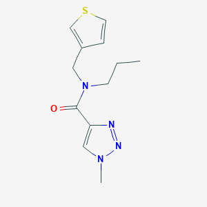 1-methyl-N-propyl-N-(thiophen-3-ylmethyl)-1H-1,2,3-triazole-4-carboxamide