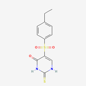 5-[(4-ethylphenyl)sulfonyl]-2-thioxo-2,3-dihydropyrimidin-4(1H)-one
