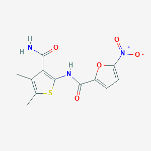 N-(3-carbamoyl-4,5-dimethylthiophen-2-yl)-5-nitrofuran-2-carboxamide