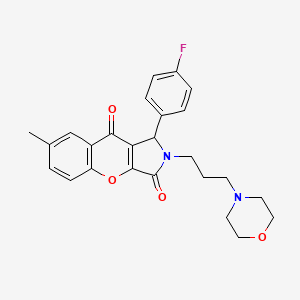 1-(4-Fluorophenyl)-7-methyl-2-(3-morpholinopropyl)-1,2-dihydrochromeno[2,3-c]pyrrole-3,9-dione