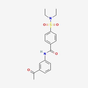 N-(3-acetylphenyl)-4-(diethylsulfamoyl)benzamide
