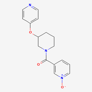 3-(3-(Pyridin-4-yloxy)piperidine-1-carbonyl)pyridine 1-oxide