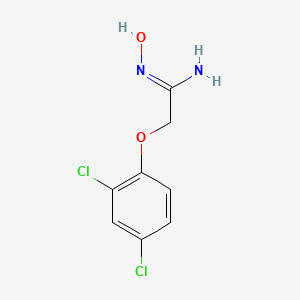 molecular formula C8H8Cl2N2O2 B2495674 2-(2,4-二氯苯氧基)-N'-羟基乙酰亚胺 CAS No. 79295-15-1