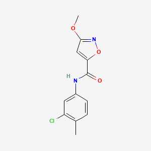 N-(3-chloro-4-methylphenyl)-3-methoxyisoxazole-5-carboxamide