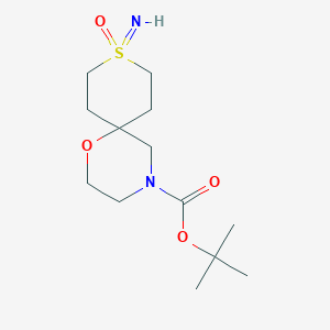 Tert-butyl 9-imino-9-oxo-1-oxa-9lambda6-thia-4-azaspiro[5.5]undecane-4-carboxylate