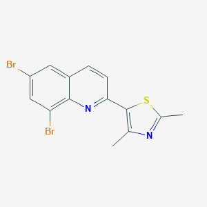 6,8-Dibromo-2-(2,4-dimethyl-1,3-thiazol-5-yl)quinoline