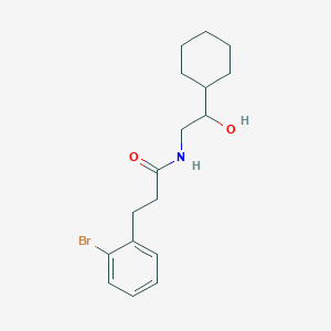 molecular formula C17H24BrNO2 B2495693 3-(2-bromophenyl)-N-(2-cyclohexyl-2-hydroxyethyl)propanamide CAS No. 1798618-94-6