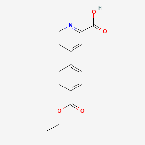 4-(4-Ethoxycarbonylphenyl)picolinic acid