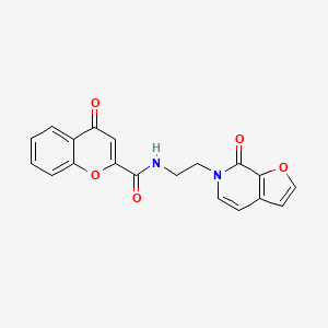 4-oxo-N-(2-(7-oxofuro[2,3-c]pyridin-6(7H)-yl)ethyl)-4H-chromene-2-carboxamide