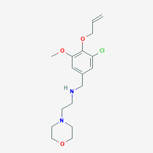 molecular formula C17H25ClN2O3 B249570 N-[3-chloro-5-methoxy-4-(prop-2-en-1-yloxy)benzyl]-2-(morpholin-4-yl)ethanamine 