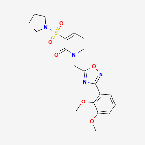 1-((3-(2,3-dimethoxyphenyl)-1,2,4-oxadiazol-5-yl)methyl)-3-(pyrrolidin-1-ylsulfonyl)pyridin-2(1H)-one