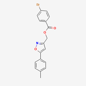 (5-(p-Tolyl)isoxazol-3-yl)methyl 4-bromobenzoate