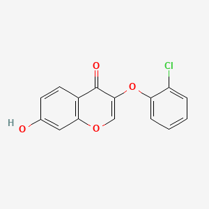 molecular formula C15H9ClO4 B2495709 3-(2-Chlorophenoxy)-7-hydroxychromen-4-one CAS No. 433257-59-1
