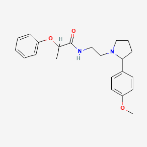 N-(2-(2-(4-methoxyphenyl)pyrrolidin-1-yl)ethyl)-2-phenoxypropanamide