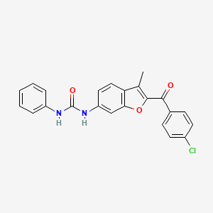 1-(2-(4-Chlorobenzoyl)-3-methylbenzofuran-6-yl)-3-phenylurea