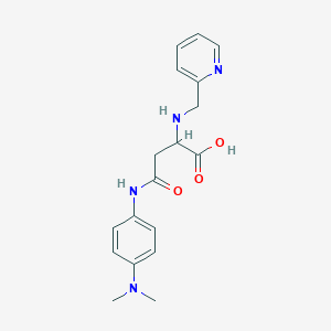 4-[4-(Dimethylamino)anilino]-4-oxo-2-(pyridin-2-ylmethylamino)butanoic acid