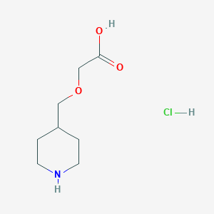 2-(Piperidin-4-ylmethoxy)acetic acid;hydrochloride