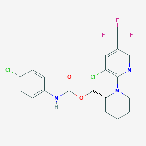 [(2R)-1-[3-chloro-5-(trifluoromethyl)pyridin-2-yl]piperidin-2-yl]methyl N-(4-chlorophenyl)carbamate