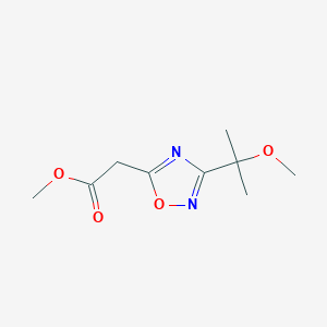 Methyl 2-(3-(2-methoxypropan-2-yl)-1,2,4-oxadiazol-5-yl)acetate