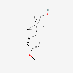 [3-(4-Methoxyphenyl)-1-bicyclo[1.1.1]pentanyl]methanol