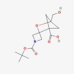1-(Hydroxymethyl)-1'-[(2-methylpropan-2-yl)oxycarbonyl]spiro[2-oxabicyclo[2.1.1]hexane-3,3'-azetidine]-4-carboxylic acid