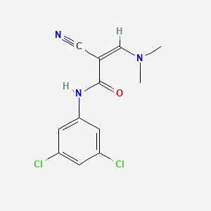 molecular formula C12H11Cl2N3O B2495805 (2Z)-2-cyano-N-(3,5-dichlorophenyl)-3-(dimethylamino)prop-2-enamide CAS No. 477870-62-5