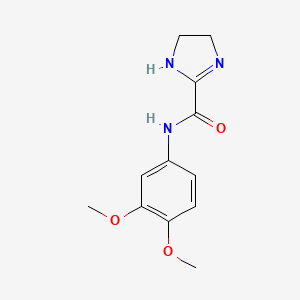 N-(3,4-dimethoxyphenyl)-4,5-dihydro-1H-imidazole-2-carboxamide