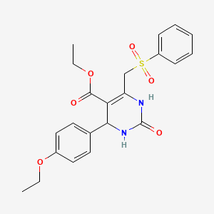 Ethyl 4-(4-ethoxyphenyl)-2-oxo-6-[(phenylsulfonyl)methyl]-1,2,3,4-tetrahydropyrimidine-5-carboxylate