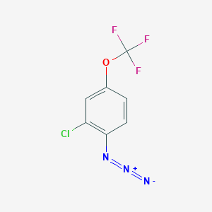 molecular formula C7H3ClF3N3O B2495813 1-Azido-2-chloro-4-(trifluoromethoxy)benzene CAS No. 2470435-21-1
