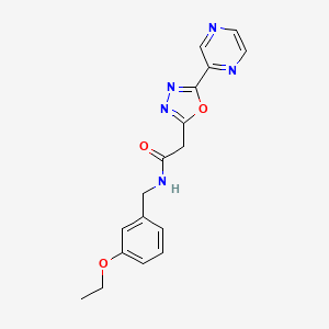 N-(3-ethoxybenzyl)-2-(5-(pyrazin-2-yl)-1,3,4-oxadiazol-2-yl)acetamide