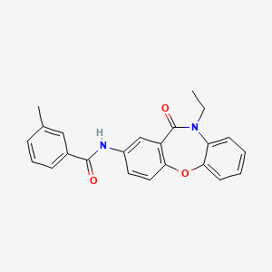 N-(10-ethyl-11-oxo-10,11-dihydrodibenzo[b,f][1,4]oxazepin-2-yl)-3-methylbenzamide