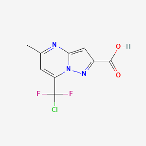 7-[Chloro(difluoro)methyl]-5-methylpyrazolo[1,5-a]pyrimidine-2-carboxylic acid