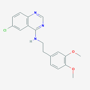 6-chloro-N-[2-(3,4-dimethoxyphenyl)ethyl]quinazolin-4-amine