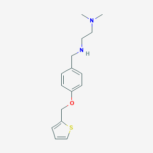molecular formula C16H22N2OS B249586 N-[2-(dimethylamino)ethyl]-N-[4-(2-thienylmethoxy)benzyl]amine 
