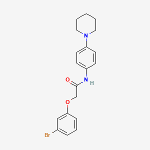 molecular formula C19H21BrN2O2 B2495872 2-(3-bromophenoxy)-N-[4-(piperidin-1-yl)phenyl]acetamide CAS No. 302805-61-4