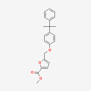 molecular formula C22H22O4 B2495879 Methyl 5-((4-(2-phenylpropan-2-yl)phenoxy)methyl)furan-2-carboxylate CAS No. 832740-52-0