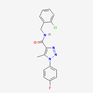 N-(2-chlorobenzyl)-1-(4-fluorophenyl)-5-methyl-1H-1,2,3-triazole-4-carboxamide