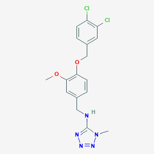 molecular formula C17H17Cl2N5O2 B249589 N-{4-[(3,4-dichlorobenzyl)oxy]-3-methoxybenzyl}-1-methyl-1H-tetrazol-5-amine 