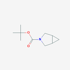 molecular formula C10H17NO2 B2495893 1-(tert-Butoxycarbonyl)-3,4-methanopyrrolidine CAS No. 936551-50-7