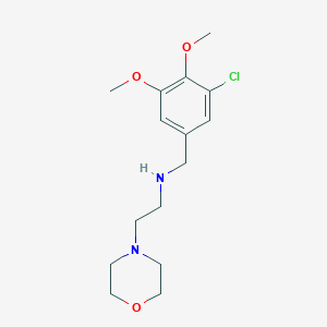 molecular formula C15H23ClN2O3 B249590 N-(3-chloro-4,5-dimethoxybenzyl)-2-(morpholin-4-yl)ethanamine 