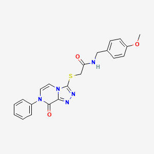 N-(4-methoxybenzyl)-2-((8-oxo-7-phenyl-7,8-dihydro-[1,2,4]triazolo[4,3-a]pyrazin-3-yl)thio)acetamide