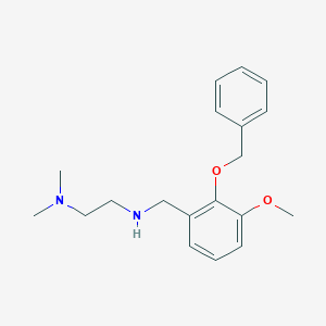 molecular formula C19H26N2O2 B249591 N'-[2-(benzyloxy)-3-methoxybenzyl]-N,N-dimethylethane-1,2-diamine 