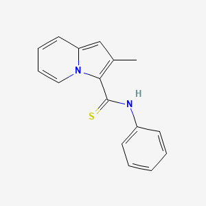 molecular formula C16H14N2S B2495915 2-methyl-N-phenylindolizine-3-carbothioamide CAS No. 15778-33-3